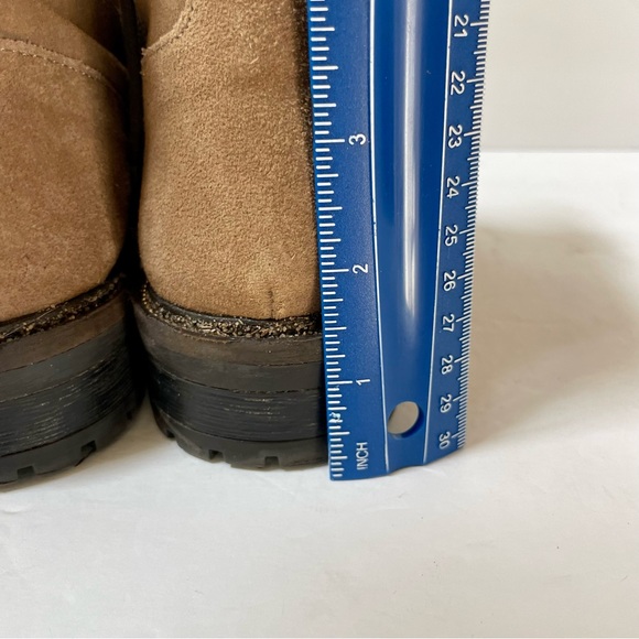 Dune London Prentice Star Studded Tan Biker Boots Size EU 39/US 8 - Picture 7 of 15